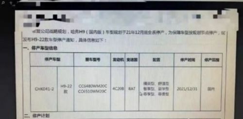 长城哈弗H9将停产？官方回应：没有接到相关通知