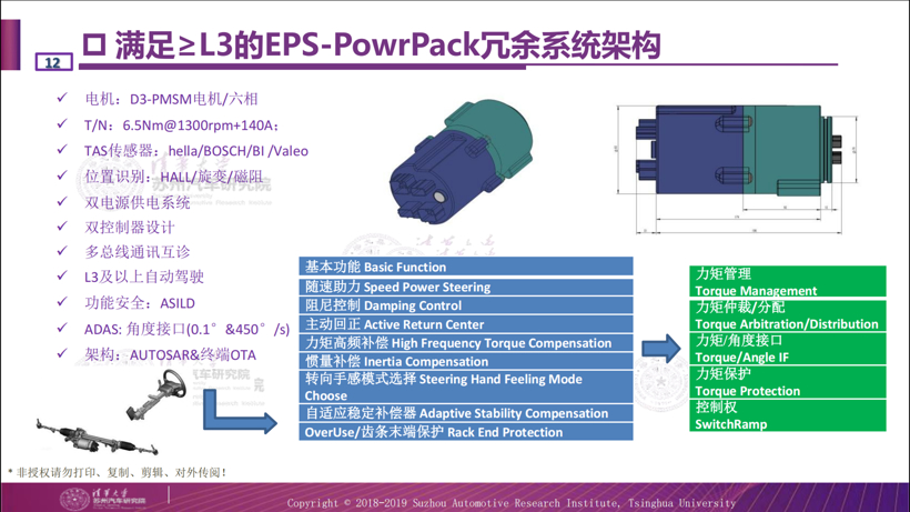 清华苏汽研：三个关键详解线控转向