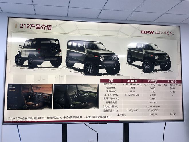 造型依然经典/三种车身结构 全新BJ212更多信息