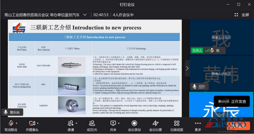 【云对接】4.6精彩回顾 |持续招募差速器、差速器、扁铜线电机定子、线束、等供应商