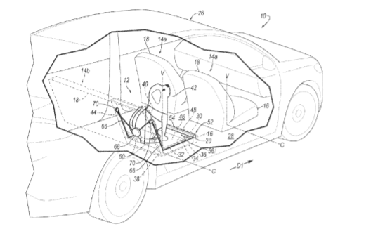 福特获得座椅底部气囊专利 可用于保护宠物