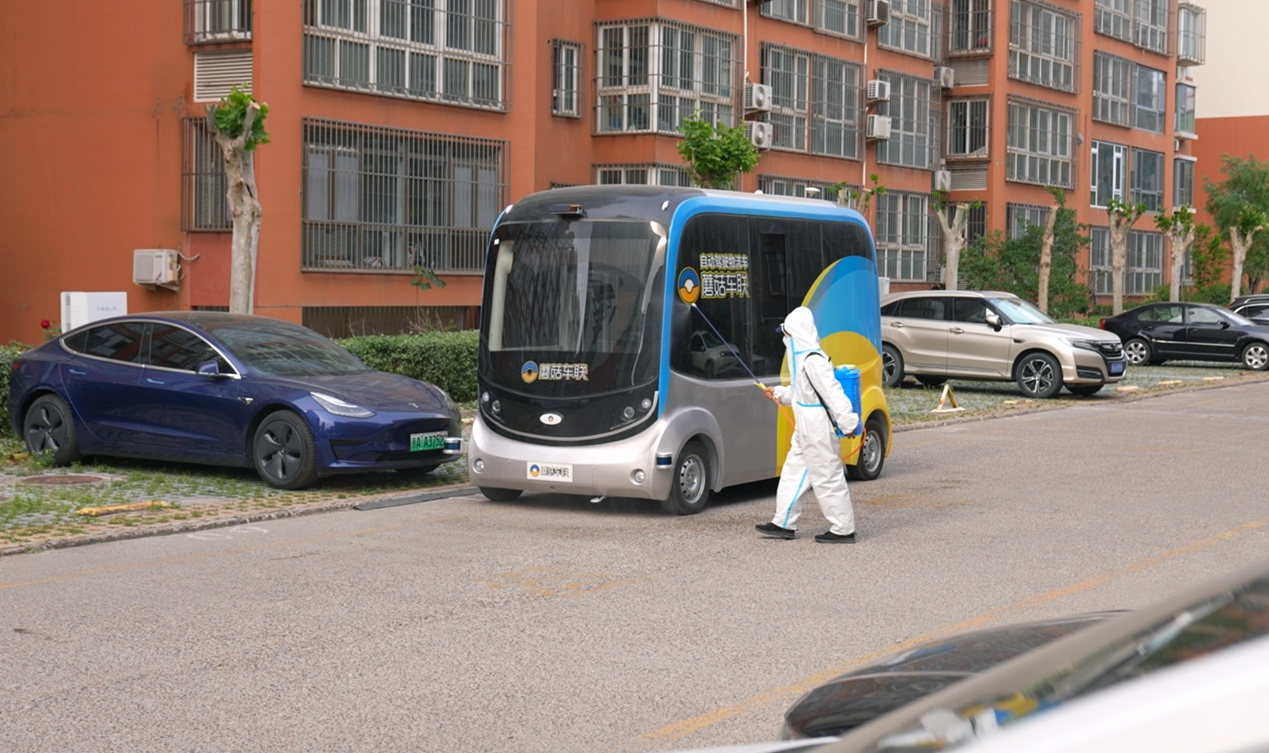 科技助力疫情防控，蘑菇车联自动驾驶物流车、接驳车驶入北京顺义