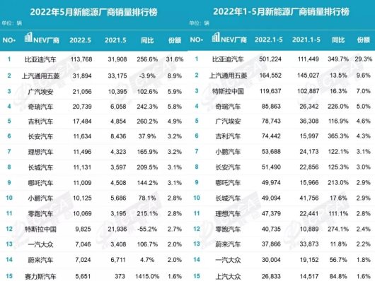 5月新能源销量：“一枝独秀”并不是件好事