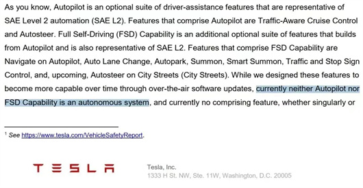 自动驾驶虚假宣传，特斯拉或被美国禁售？