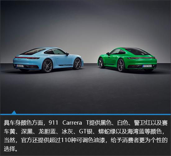 百万级的手挡 保时捷911 Carrera T新车图解