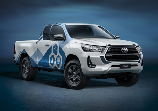 采用氢燃料电池 丰田Hilux H2官图发布