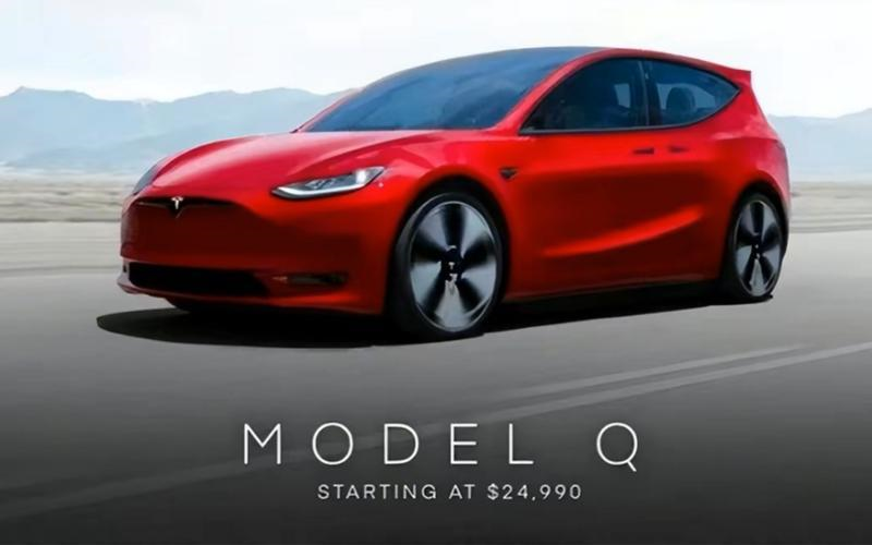 最快2023年4月交付，特斯拉Model Q外观渲染图曝光