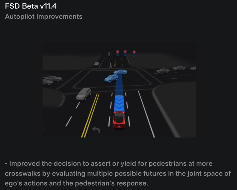 特斯拉发布FSD更新11.4 显著改善车辆行为