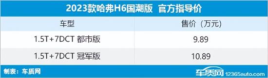 2023款哈弗H6国潮版上市 售9.89万元起