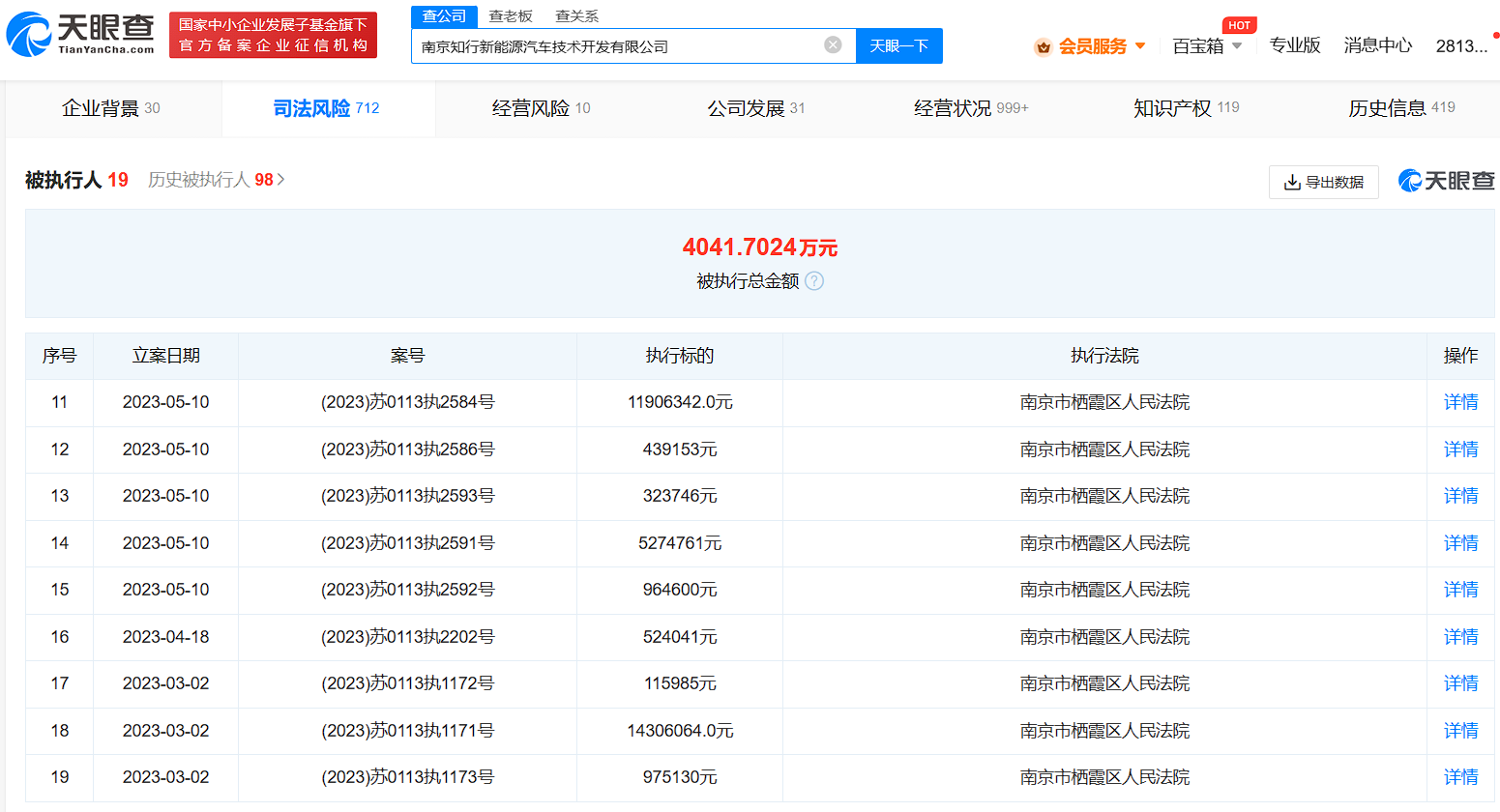 又一新势力被强制执行4000余万元