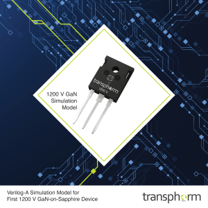 Transphorm发布业界首款1200 V GaN-on-Sapphire器件仿真模型