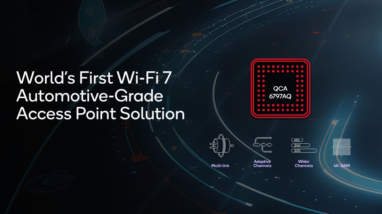 高通推出全球首款车规级Wi-Fi 7 开启下一阶段的车载体验