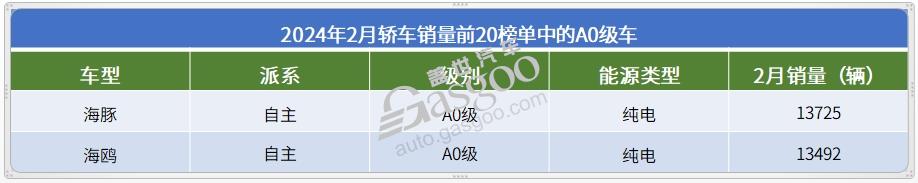 2月轿车市场TOP20：特斯拉Model3夺冠，10款自主车型上榜