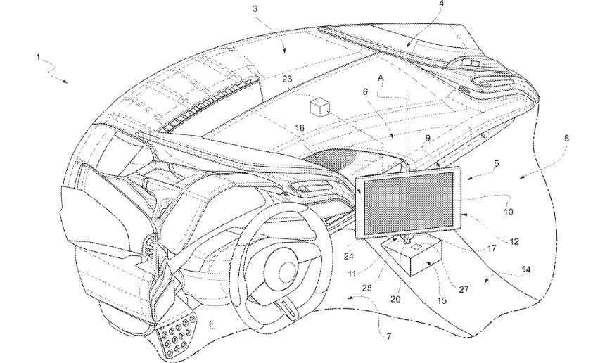 法拉利开发可移动信息娱乐显示屏 可以旋转以改善车内体验