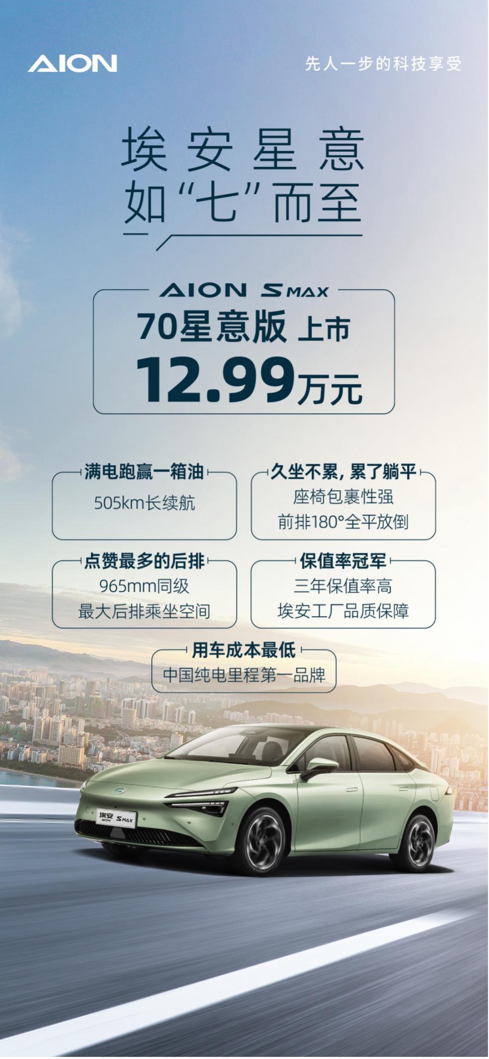 12.99万主打性价比 AION S MAX推出70星意版