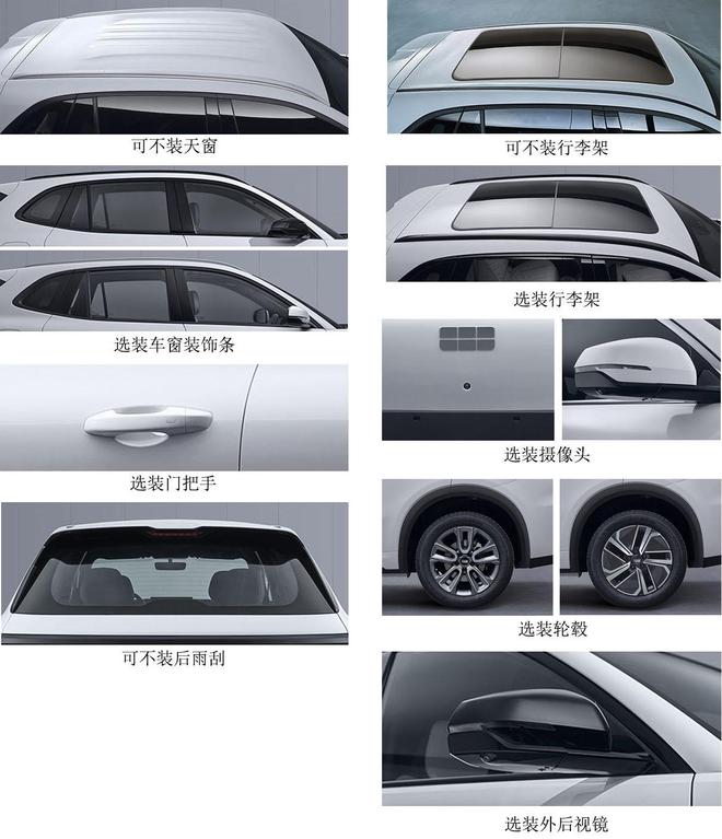 全新中型SUV 吉利银河星舰7申报图曝光