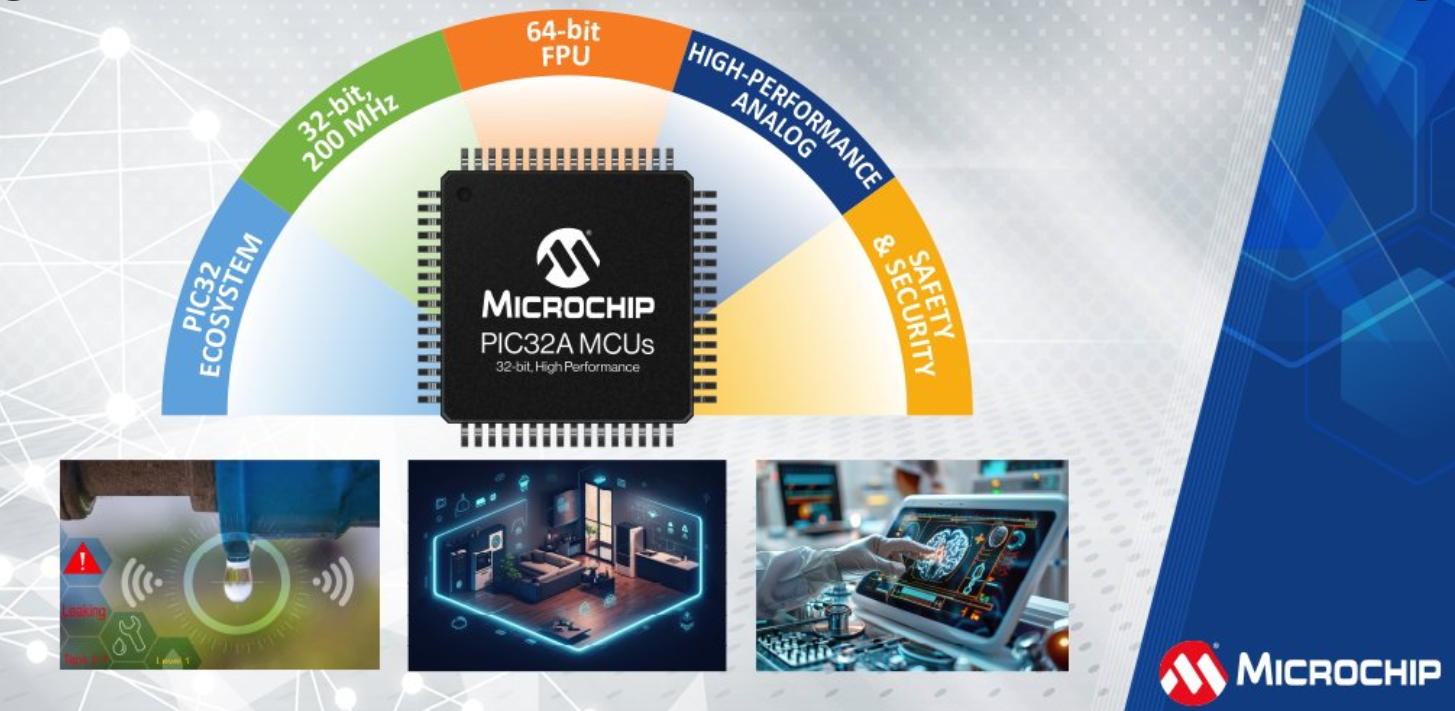 Microchip推出集成高性能模拟外设的32位MCU系列