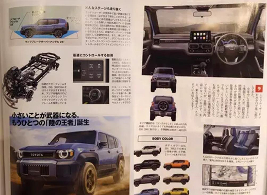 定位中型SUV 丰田兰德酷路泽FJ效果图曝光