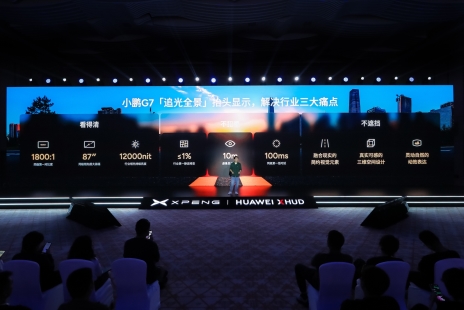 小鹏联合华为发布追光全景AR-HUD解决方案