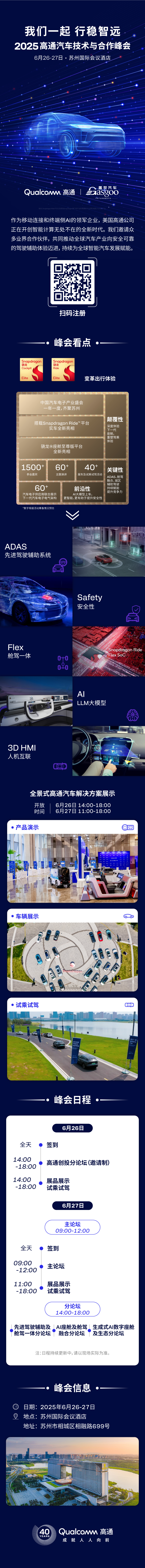 预约峰会｜2025高通汽车技术与合作峰会