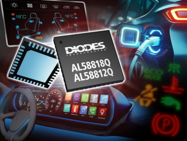 Diodes推出I2C/SPI可编程18/12通道线性LED驱动器 通过数字混色简化动态汽车照明应用