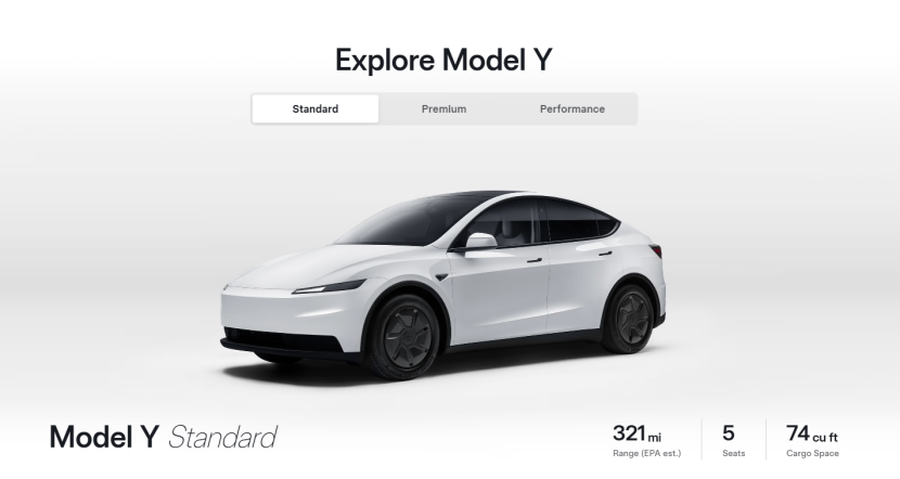 特斯拉在欧洲市场推出更低价Model Y Standard车型