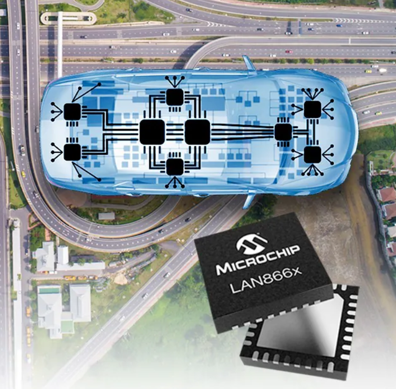 Microchip Technology推出LAN866x终端设备 以增强汽车区域架构中的以太网连接性