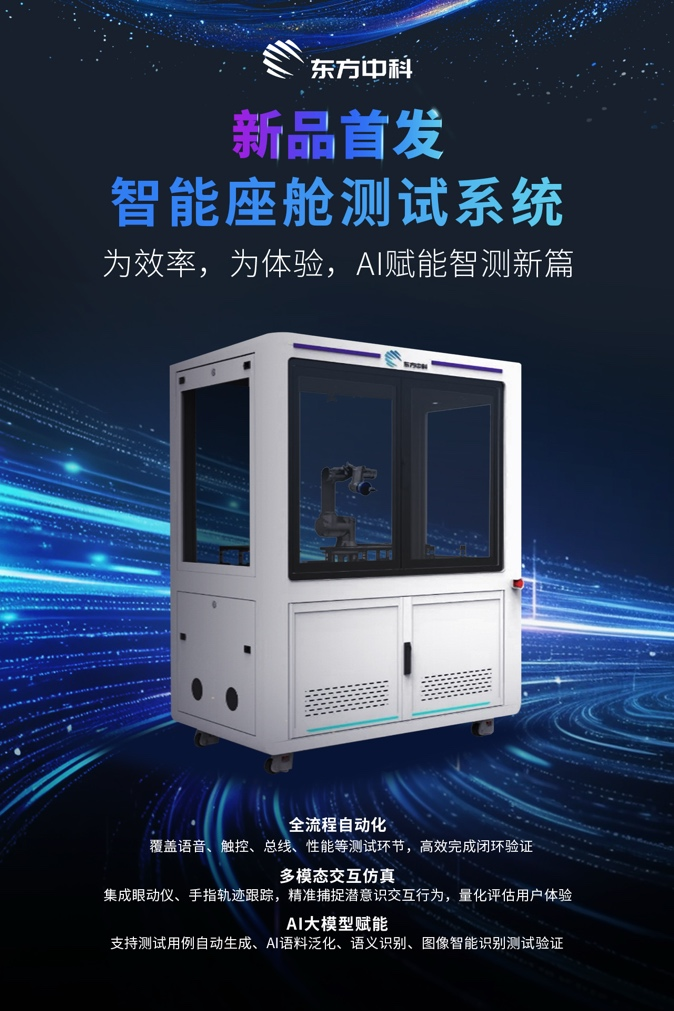 新品首发·东方中科智能座舱测试系统