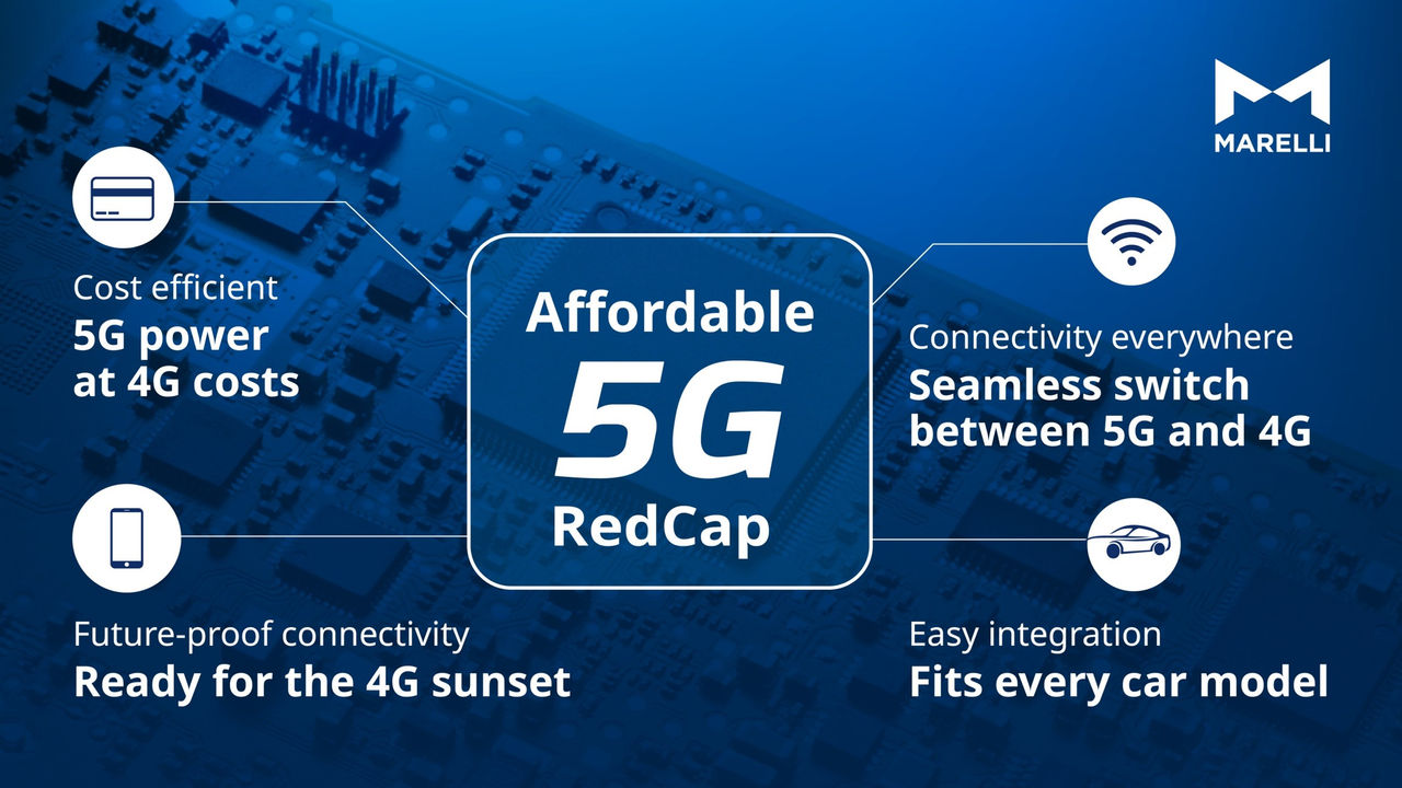马瑞利推出Affordable 5G RedCap技术 用于车辆远程信息处理