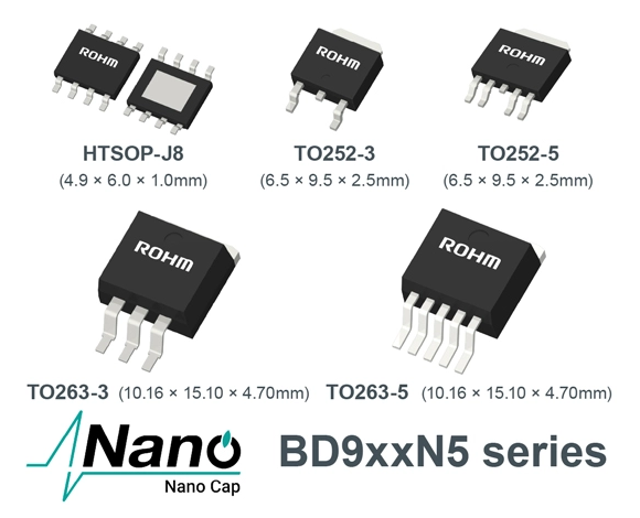 罗姆推出全新LDO稳压器 输出电流高达500mA