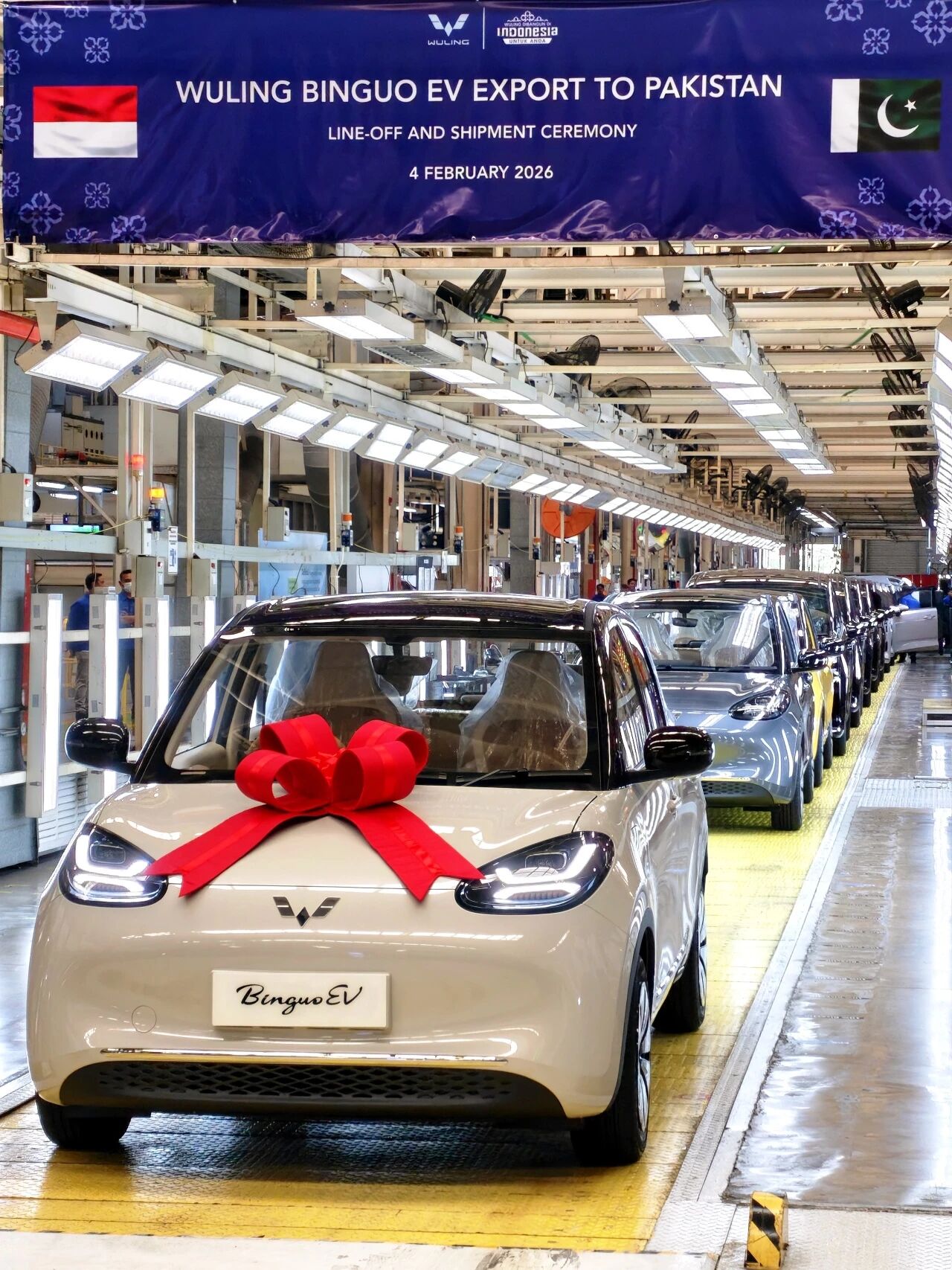 缤果首发巴基斯坦，五菱印尼出口新突破