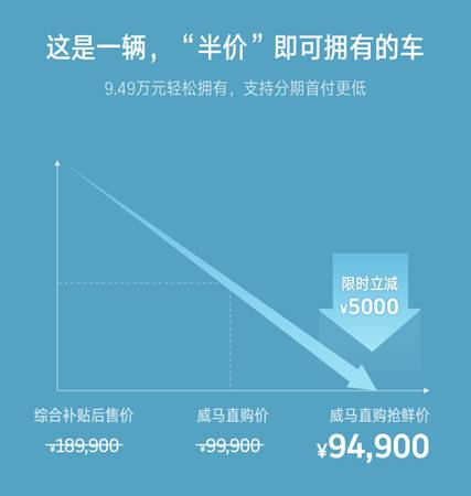 “消费封顶”由此开始 “威马直购”今起上线